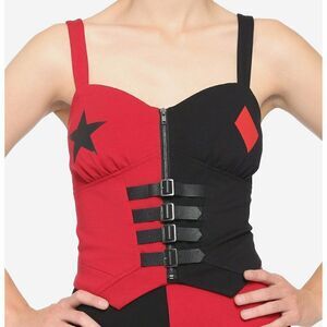 Official DC Comics The Suicide Squad Harley Quinn Bustier Top S, M